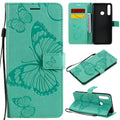 3D Butterflies Embossing Pattern Horizontal Flip Leather Case with Holder & Card Slot & Wallet – Card Slot, Flip, Leather, For Huawei Y6P, For Huawei Honor 9A, For Huawei Honor 30 Pro / 30 Pro Plus