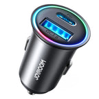 JOYROOM JR-CCN04 60W PD+QC3.0 Mini Metal Car Charger, JR-CCN04 – Fast Charging, Aluminum Alloy, TPU JR-CCN04