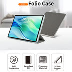 3-Fold Holder Folio Leather Tablet Smart Case – Leather, For Teclast P50, For Teclast P30T, For Teclast T60, For Teclast P85T, For Teclast T50 Pro, For Teclast T40S