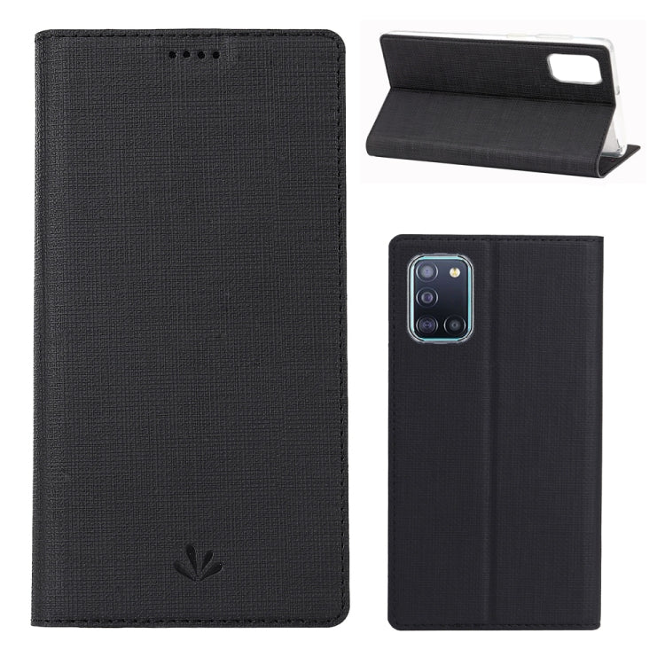 ViLi Shockproof TPU + PU Horizontal Flip Protective Case with Card Slot & Holder – Shockproof, Card Slot, Flip, For Nokia 5.3, For Samsung Galaxy A01(US Version), For Samsung Galaxy A11 / M11, For Samsung Galaxy A31, For Samsung Galaxy M31 For Samsung Galaxy A31 Black