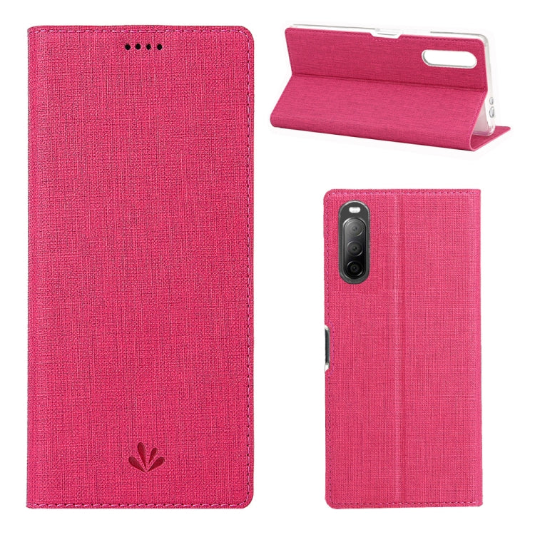 ViLi Shockproof TPU + PU Horizontal Flip Protective Case with Card Slot & Holder – Shockproof, Card Slot, Flip, For Sony Xperia L4, For Xiaomi Redmi Note 9 Pro / Note 9S For Sony Xperia L4 Rose Red