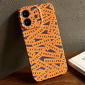 Painted Pattern Precise Hole PC Phone Case, For iPhone 11 For iPhone 11 Orange Label