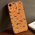 Painted Pattern Precise Hole PC Phone Case, For iPhone XR For iPhone XR Orange Label
