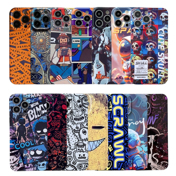 Painted Pattern Precise Hole PC Phone Case, For iPhone 14 Plus