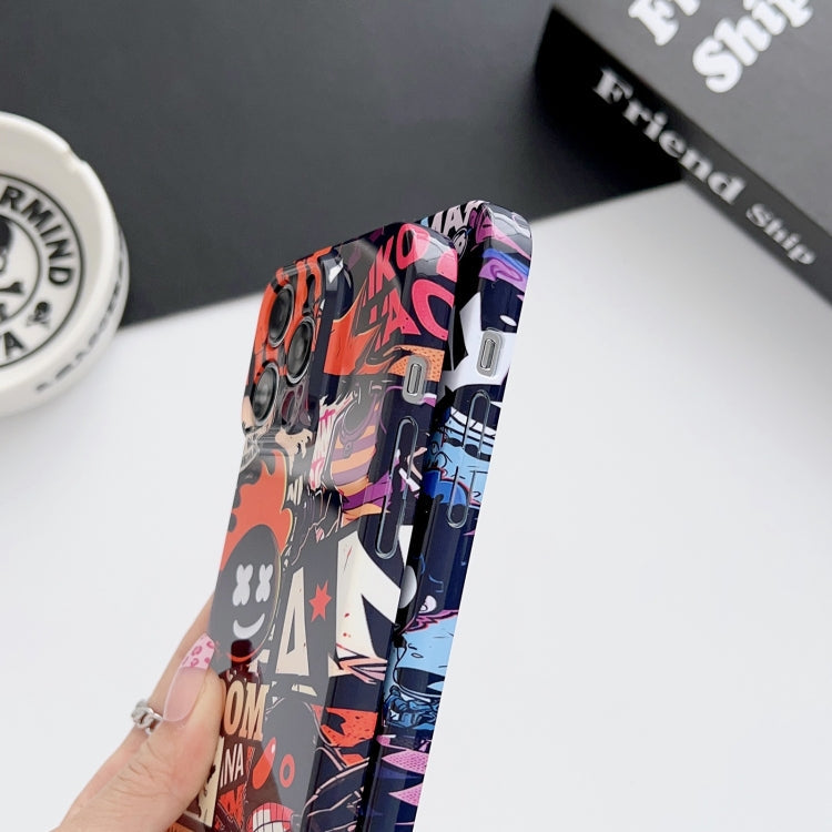 Painted Pattern Precise Hole PC Phone Case, For iPhone 14 Pro