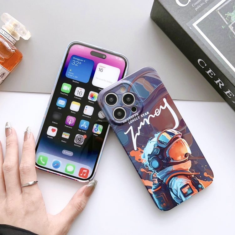 Painted Pattern Precise Hole PC Phone Case, For iPhone 15 Pro
