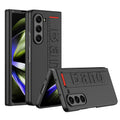 GKK Ultra-thin Wristband Shockproof Phone Case with Holder, For Samsung Galaxy Z Fold5 5G For Samsung Galaxy Z Fold5 5G Carbon Fiber