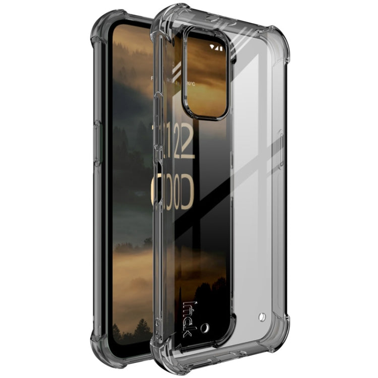 Shockproof Airbag TPU Phone Case – Shockproof, TPU, For Nokia XR21 5G For Nokia XR21 5G Transparent Black