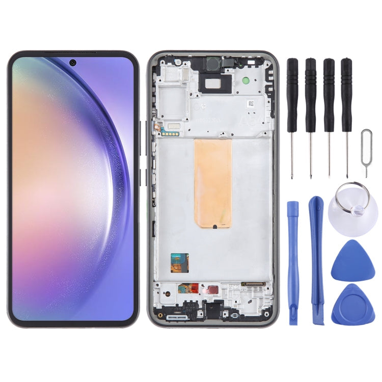 Original LCD Screen Digitizer Full Assembly with Frame – Durable Build, Easy to Use, For Samsung Galaxy A25 SM-A256B, For Samsung Galaxy A15 5G SM-A156B, For Samsung Galaxy A35 SM-A356B, For Samsung Galaxy A05 SM-A055F, For Samsung Galaxy A05s SM-A057F...