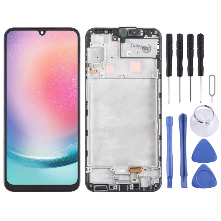 Original LCD Screen Digitizer Full Assembly with Frame – Durable Build, Easy to Use, For Samsung Galaxy A25 SM-A256B, For Samsung Galaxy A15 5G SM-A156B, For Samsung Galaxy A35 SM-A356B, For Samsung Galaxy A05 SM-A055F, For Samsung Galaxy A05s SM-A057F...