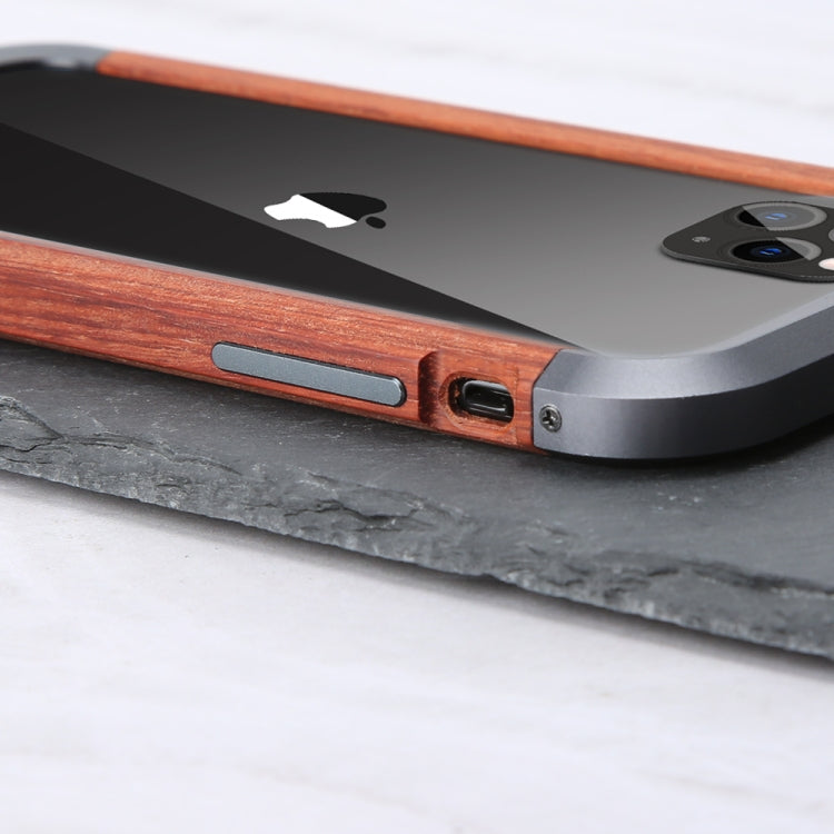Metal + Wood Frame Protective Case, For iPhone 11, For iPhone 11 Pro,...