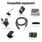 6.35mm 1/4 TRS Male to XLR 3pin Female Microphone Cable, 1m, 1.8m, 3m, 5m, 10m