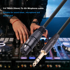 6.35mm 1/4 TRS Male to XLR 3pin Female Microphone Cable, 1m, 1.8m, 3m, 5m, 10m