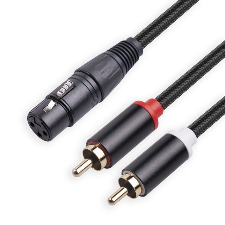 RCA20 XLR Female to Dual RCA Y-Splitter Audio Cable, 1m, 2m, 3m – TPU