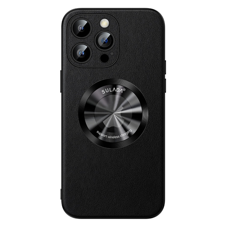SULADA Microfiber Leather MagSafe Magnetic Phone Case, For iPhone 13 Pro, For iPhone 13, For iPhone 12 For iPhone 13 Pro Black