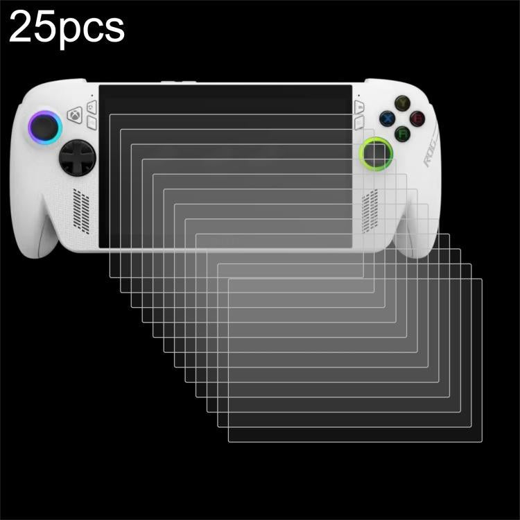 25pcs 9H 0.3mm Explosion-proof Tempered Glass Film, For ASUS Xbox Ally 7.0 inch 2025, For ASUS Rog Ally X 7.0, For ASUS ROG Ally For ASUS Xbox Ally 7.0 inch 2025