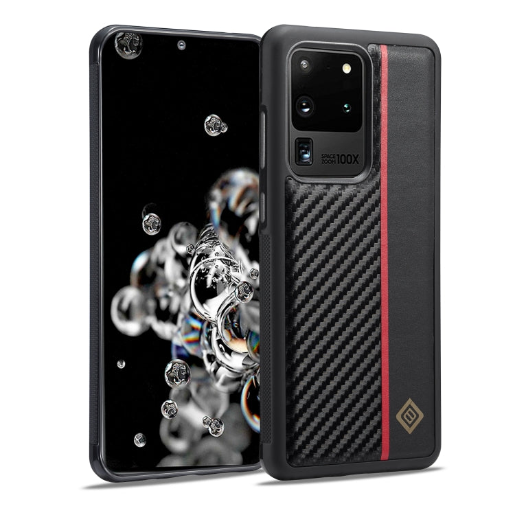 LC.IMEEKE 3 in 1 Carbon Fiber Texture Shockproof Phone Case, For Samsung Galaxy S20 Ultra, For Samsung Galaxy Note20 Ultra, For Samsung Galaxy A70, For Samsung Galaxy A71 4G, For Samsung Galaxy A50, For Samsung Galaxy S21 FE, For Samsung Galaxy A51 4G ... For Samsung Galaxy S20 Ultra
