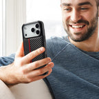 LC.IMEEKE 3 in 1 Carbon Fiber Texture Shockproof Phone Case, For iPhone 17 Pro Max, For iPhone 17 Pro, For iPhone 17, For iPhone Air, For iPhone 16 Pro Max, For iPhone 16 Pro, For iPhone 16 Plus, For iPhone 16, For iPhone 14 Plus, For iPhone 14        ...