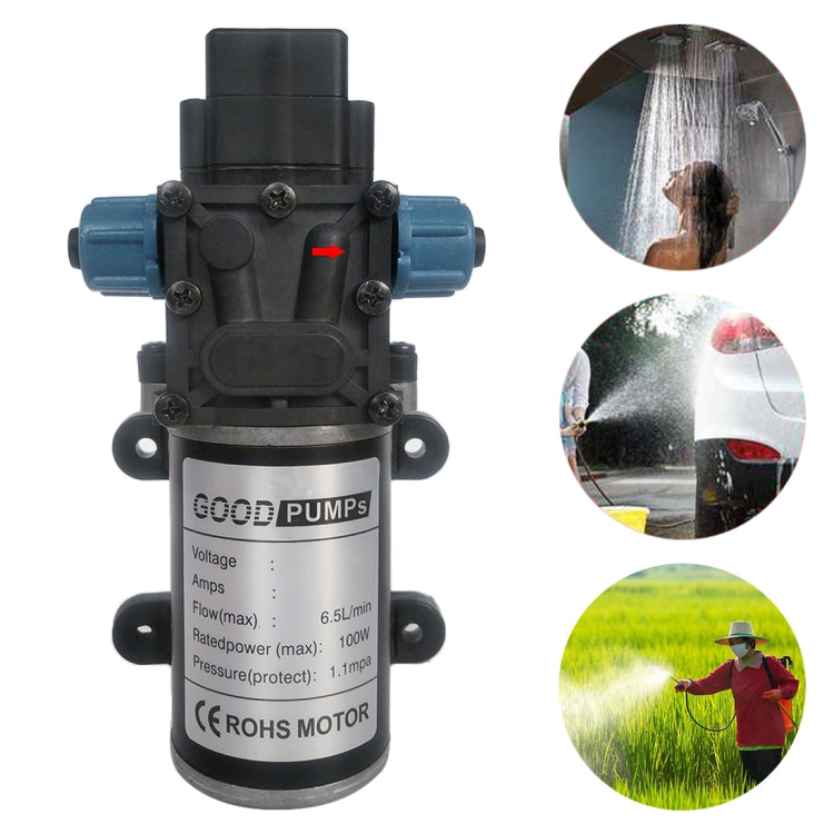 Diaphragm 8L Atomizing Spray Water Pump for Car Washing / Irrigation, DC12V 100W Smart Double Thread Positive Pump, DC12V 100W Reflux Double Thread Positive Pump, DC24V 100W Smart Double Thread Positive Pump, DC24V 100W Reflux Double Thread Positive Pu... DC12V 100W Smart Double Thread Positive Pump