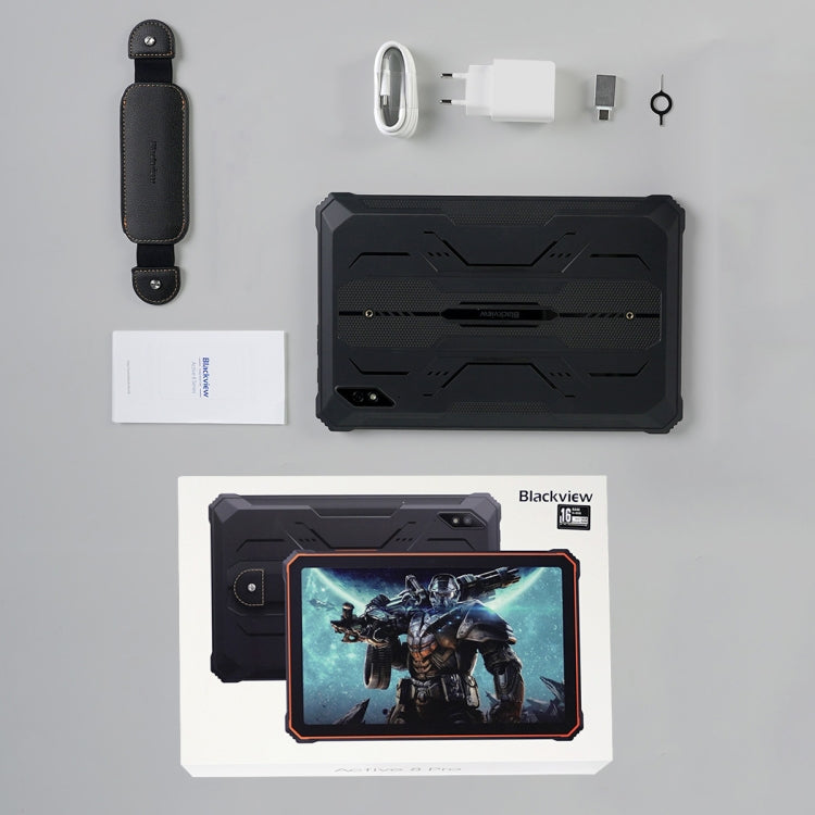 Blackview Active 8 Pro 4G Rugged Tablet, 10.36 inch 8GB+256GB Android 14 MT6789 Octa Core Support Dual SIM, Global Version with Google Play, EU Plug, Active 8 Pro – Magnetic, 4K