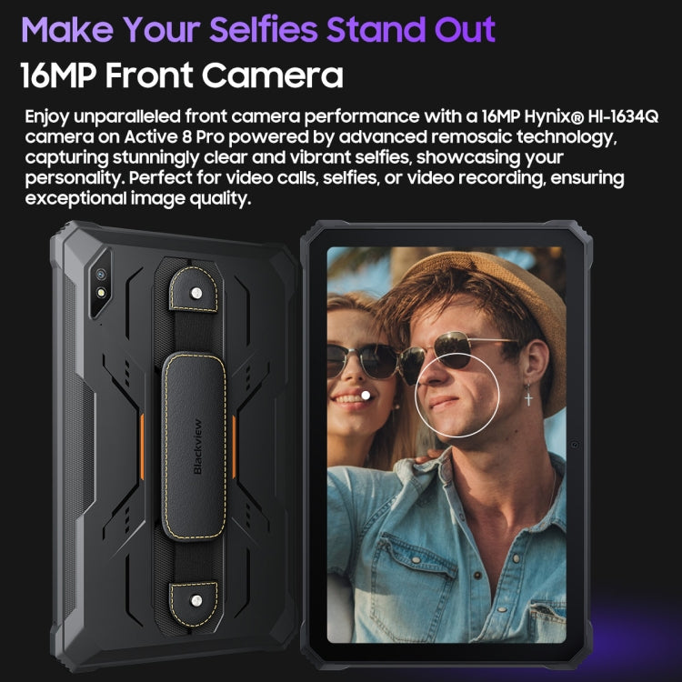 Blackview Active 8 Pro 4G Rugged Tablet, 10.36 inch 8GB+256GB Android 14 MT6789 Octa Core Support Dual SIM, Global Version with Google Play, EU Plug, Active 8 Pro – Magnetic, 4K