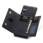 DG.MING M2 Series 3-Fold Multi Card Bag + Magnetic Phone Case – Magnetic, Card Slot, Leather, For Sony Xperia 10 VI, For Sony Xperia 1 VI, For Sony Xperia 1 V, For Sony Xperia 10 V