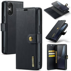DG.MING Crazy Horse Texture Detachable Magnetic Leather Phone Case – Magnetic, Card Slot, Flip, For Sony Xperia 10 VI, For Sony Xperia 1 VI, For Sony Xperia 1 V, For Sony Xperia 10 V