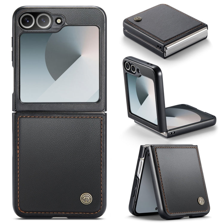 CaseMe 023 Butterfly Buckle Litchi Texture RFID Anti-theft Leather Phone Case, For Samsung Galaxy Z Flip6 / Flip7 FE, For Samsung Galaxy Z Fold6 5G, For Samsung Galaxy Z Fold5, For Samsung Galaxy Z Flip5 For Samsung Galaxy Z Flip6 Flip7 FE Black