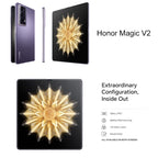 Honor Magic V2 Ultimate 5G, 7.92 inch + 6.43 inch MagicOS 7.2 Snapdragon 8 Gen2 Octa Core up to 3.36GHz, Network: 5G, OTG, Not Support Google Play, 16GB+1TB