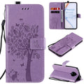 Tree & Cat Embossed Pattern Horizontal Flip Leather Case with Holder & Card Slots & Wallet & Lanyard – Lanyard, Card Slot, Flip, For Xiaomi Redmi K30 Pro, For Huawei Nova 7 Pro