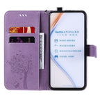 Tree & Cat Embossed Pattern Horizontal Flip Leather Case with Holder & Card Slots & Wallet & Lanyard – Lanyard, Card Slot, Flip, For Xiaomi Redmi K30 Pro, For Huawei Nova 7 Pro