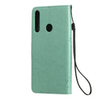 Tree & Cat Embossed Pattern Horizontal Flip Leather Case with Holder & Card Slots & Wallet & Lanyard – Lanyard, Card Slot, Flip, For Huawei Y6p, For Huawei Honor 9A