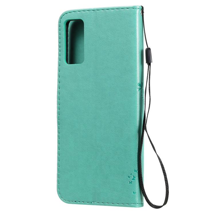 Tree & Cat Embossed Pattern Horizontal Flip Leather Case with Holder & Card Slots & Wallet & Lanyard – Lanyard, Card Slot, Flip, For Huawei Honor Play4T Pro, For Nokia 1.3
