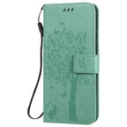 Tree & Cat Embossed Pattern Horizontal Flip Leather Case with Holder & Card Slots & Wallet & Lanyard, For Samsung Galaxy A51 5G, For Samsung Galaxy A71 5G