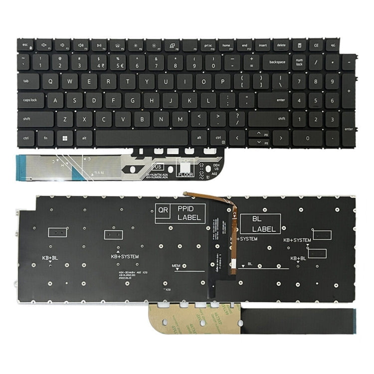 US Version Backlight Laptop Keyboard – Durable Build, Easy to Use, For Dell Inspiron 15-3511 3515 5510 7510 16-7610, For Dell Vostro 5310 5320 5410 Latitude 3320 3420, For Dell Latitude 5520 5521 Precision 3560 3561, For Dell Latitude 7300 5300 5200 For Dell Inspiron 15-3511 3515 5510 7510 16-7610