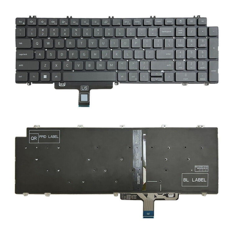 US Version Backlight Laptop Keyboard – Durable Build, Easy to Use, For Dell Inspiron 15-3511 3515 5510 7510 16-7610, For Dell Vostro 5310 5320 5410 Latitude 3320 3420, For Dell Latitude 5520 5521 Precision 3560 3561, For Dell Latitude 7300 5300 5200 For Dell Latitude 5520 5521 Precision 3560 3561