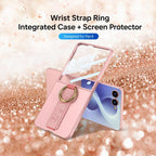 GKK Integrated Ultrathin Shockproof Phone Case with Ring Wrist Strap, For Galaxy Z Flip8 5G, For Samsung Galaxy Z Flip7 5G, For Samsung Galaxy Z Flip6, For Samsung Galaxy Z Flip5, For Samsung Galaxy Z Flip4 5G