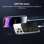 MOMAX Q.MAG X Portable Metal Magnetic Wireless Power Bank, 5000mAh, 20000mAh – Magnetic, Fast Charging, Wireless Charging
