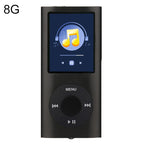 1.8 inch TFT Screen Metal MP4 Player, With 8G TF Card+Earphone+Cable, With 16G TF Card+Earphone+Cable, With Earphone+Cable With 8G TF Card+Earphone+Cable Black