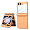 GKK Integrated Magnetic Full Coverage Folding Phone Case, For Samsung Galaxy Z Flip5 For Samsung Galaxy Z Flip5 Orange