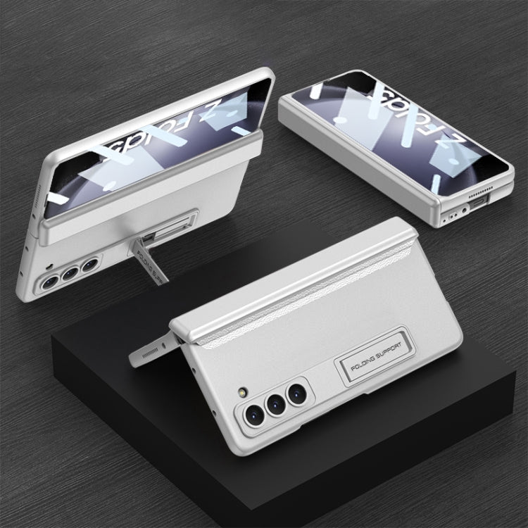 GKK Integrated Magnetic Full Coverage Folding Phone Case – Magnetic, For Samsung Galaxy Z Fold5 For Samsung Galaxy Z Fold5 Silver