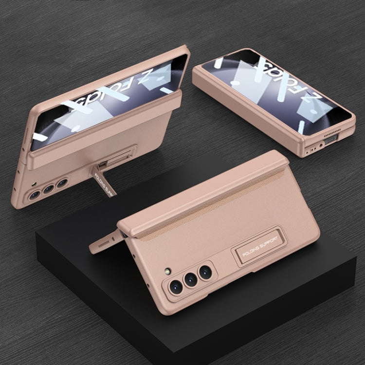 GKK Integrated Magnetic Full Coverage Folding Phone Case – Magnetic, For Samsung Galaxy Z Fold5 For Samsung Galaxy Z Fold5 Gold