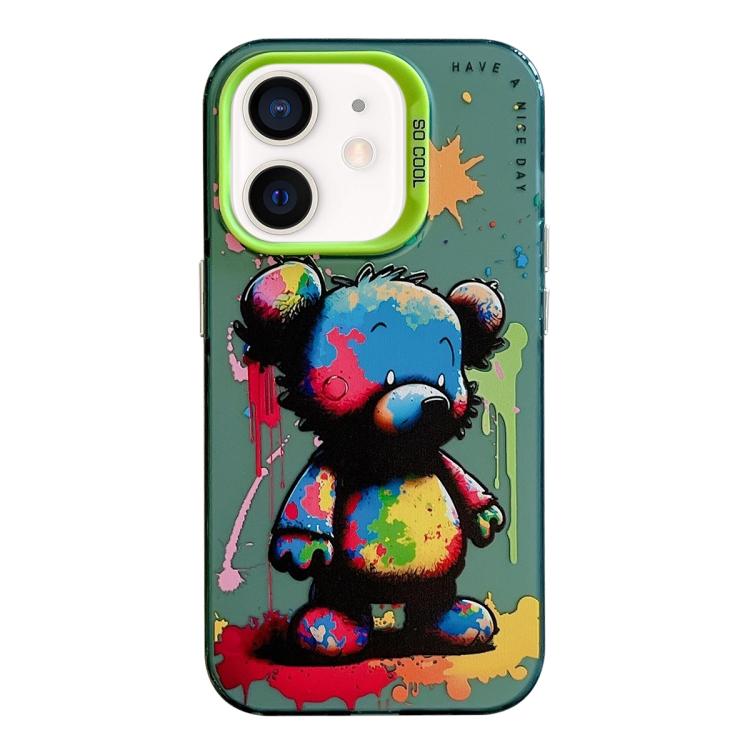Animal Pattern Oil Painting Series PC + TPU Phone Case, For iPhone 12 mini