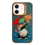 Animal Pattern Oil Painting Series PC + TPU Phone Case, For iPhone 12 mini