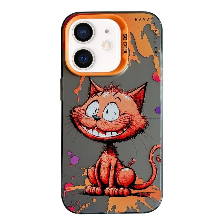 Animal Pattern Oil Painting Series PC + TPU Phone Case, For iPhone 12 mini