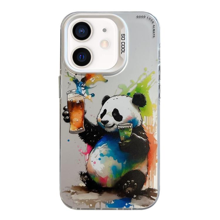 Animal Pattern Oil Painting Series PC + TPU Phone Case, For iPhone 12 mini