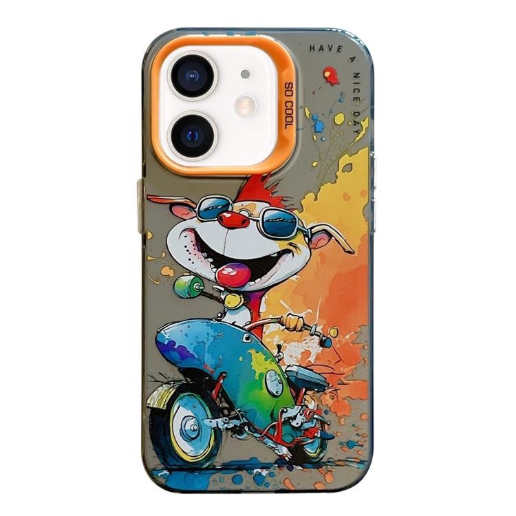 Animal Pattern Oil Painting Series PC + TPU Phone Case, For iPhone 12 mini