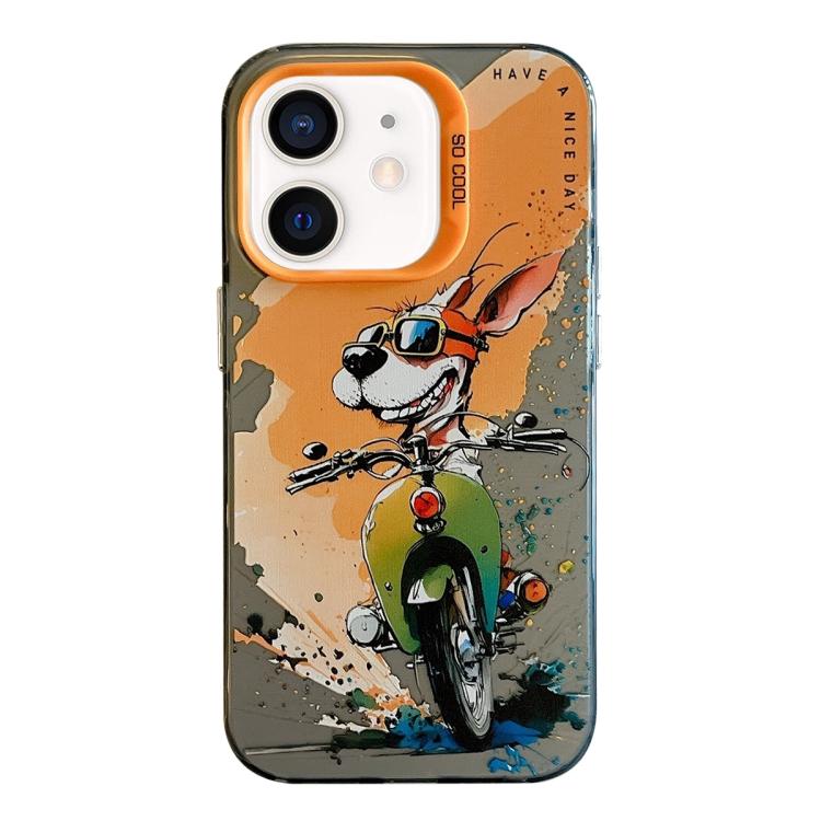 Animal Pattern Oil Painting Series PC + TPU Phone Case, For iPhone 12 mini