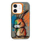Animal Pattern Oil Painting Series PC + TPU Phone Case, For iPhone 12 mini