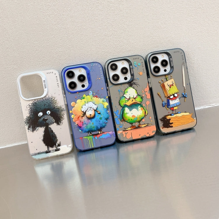 Animal Pattern Oil Painting Series PC + TPU Phone Case – TPU, For iPhone 16 Pro Max